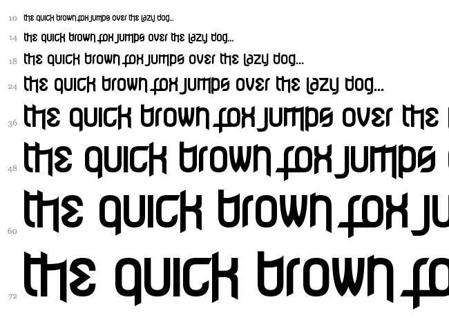 Effervescent Superbeings font waterfall